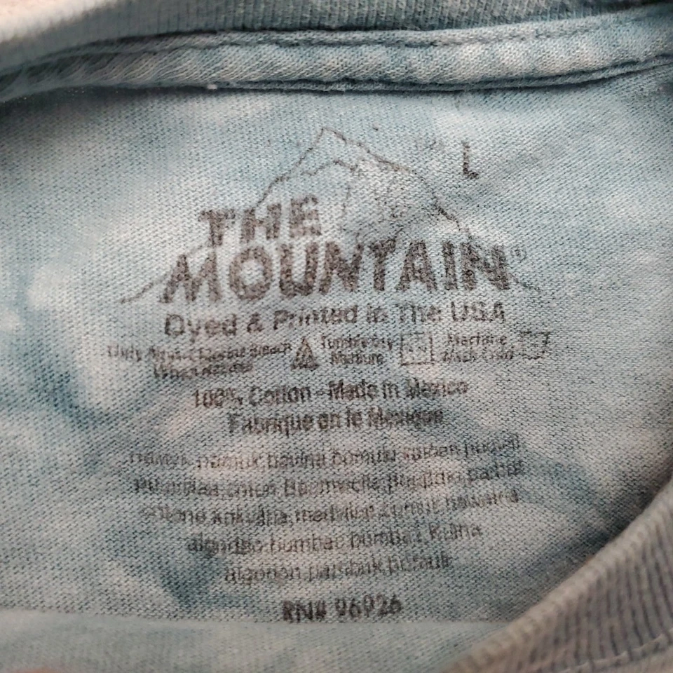 Mountain T Rex рубашка Kids L бирюзовый галстук краситель динозавр ворота природы ретро футболка - Изображение 4 из 4