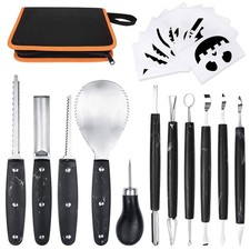 Pumpkin Carving Kit 11 Piece Stainless Steel Tools Halloween Carrying Case 10