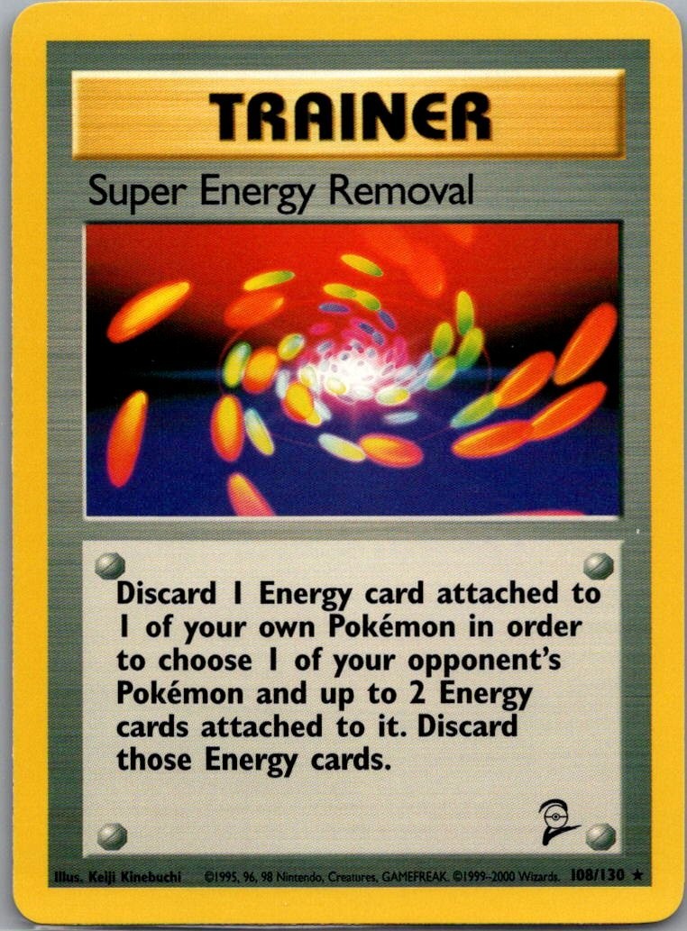 Pokemon Trainer Super Energy Removal Rare 108/130