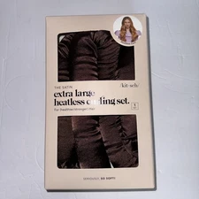 Kitsch Satin Extra Large Heatless Curling Set - Chocolate
