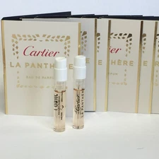 15 Cartier La Panthere EDP .05 Spray Sample Vials with Cards. New pack  of 15