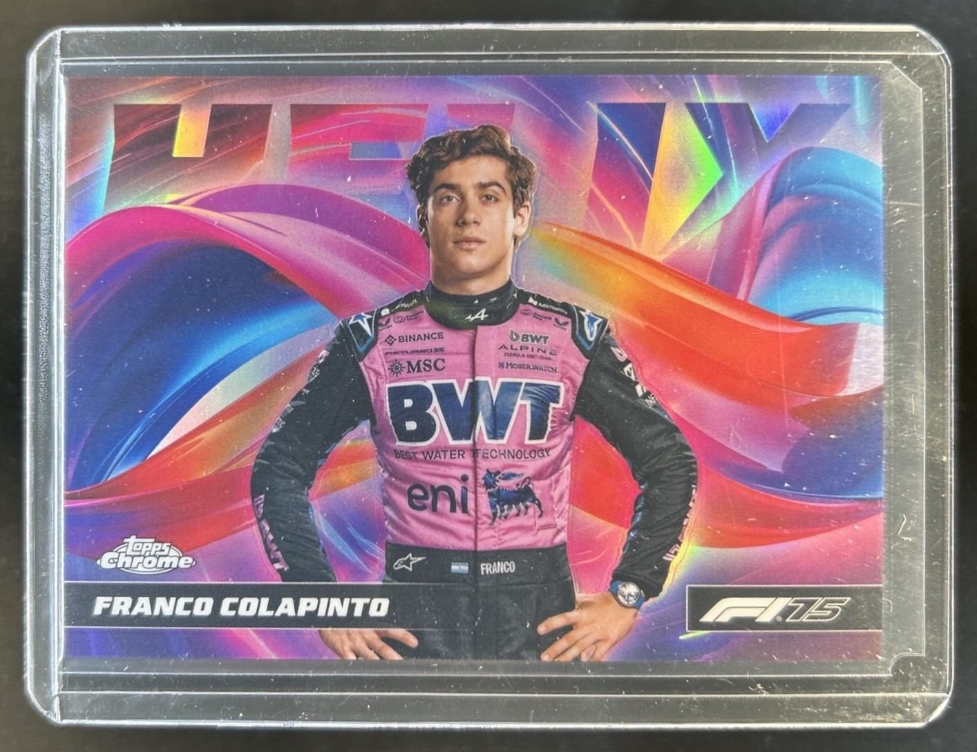 2025 Topps Chrome F1 Franco Colapinto Helix #HLX-15
