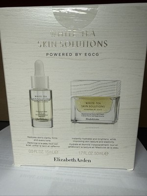 ELIZABETH ARDEN White Tea Skin Solutions Micro-Gel Cream, Bi-Phase Oil Serum Set