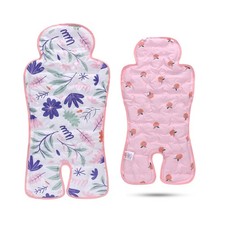 Gel Car Seat Cooler Pad,1 Pack Double Sides-Universal Pink Flowers Peach