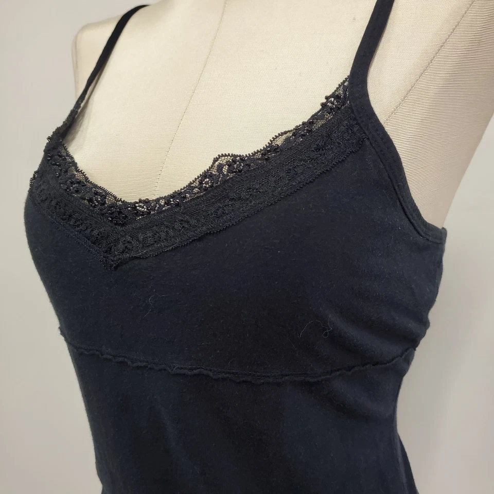 So Wear It Declare It Womens Y2K Preppy Beaded Babydoll Cami Size M Blue 90S - Image 2 of 4