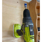 Wall Mount Ryobi 18V Tool Holder | Compact Organizer Rack for ONE+ Tools