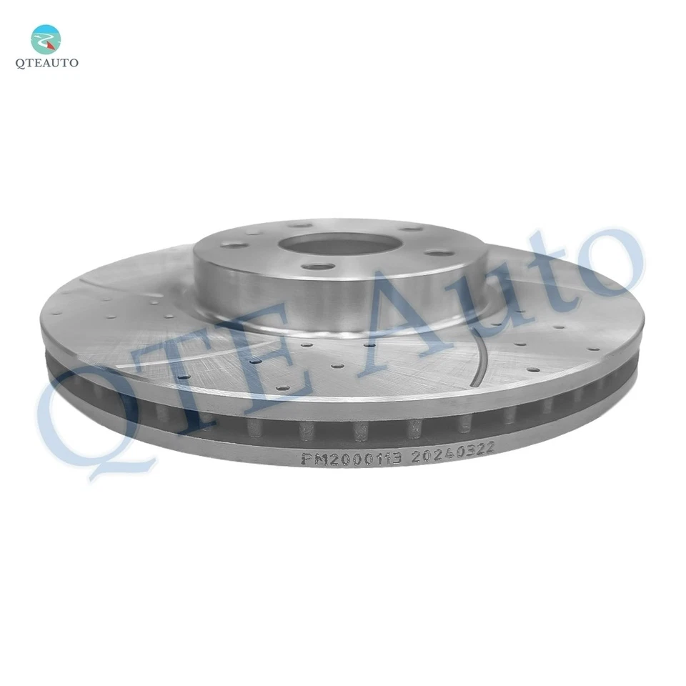 Juego de 4 rotores de freno perforados delanteros 300 mm-traseros 302 mm para Lincoln MKZ 2013-2016 Foto 3 de 4