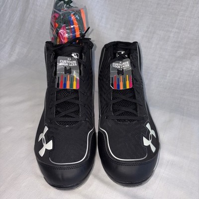 Under Armour Ignite Low Metal Baseball Cleats Men's 14 Black 1245866-011 NWOB
