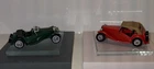 Vintage MG TC 1945 Model Of Yesteryear Red 1977 Matchbox Y-8 + Y-1 Jaguar SS-100