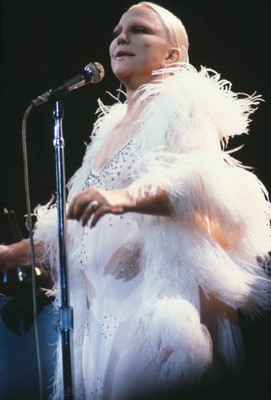 Peggy Lee Us Jazz Singer Performing At The Silk Cut Jazz Festival 1984 Old Photo