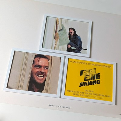 The SHINING (1980) 3x *FRAMED* USA 10'' x 8'' Cinema Lobby Cards Stanley Kubrick
