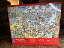 WH Smith Jigsaw ImpossiPuzzle Double Sided Day At The Races 1000 Pieces