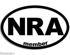 5" NRA MEMBER NATIONAL RIFLE BOX HELMET CAR BUMPER STICKER DECAL MADE IN USA