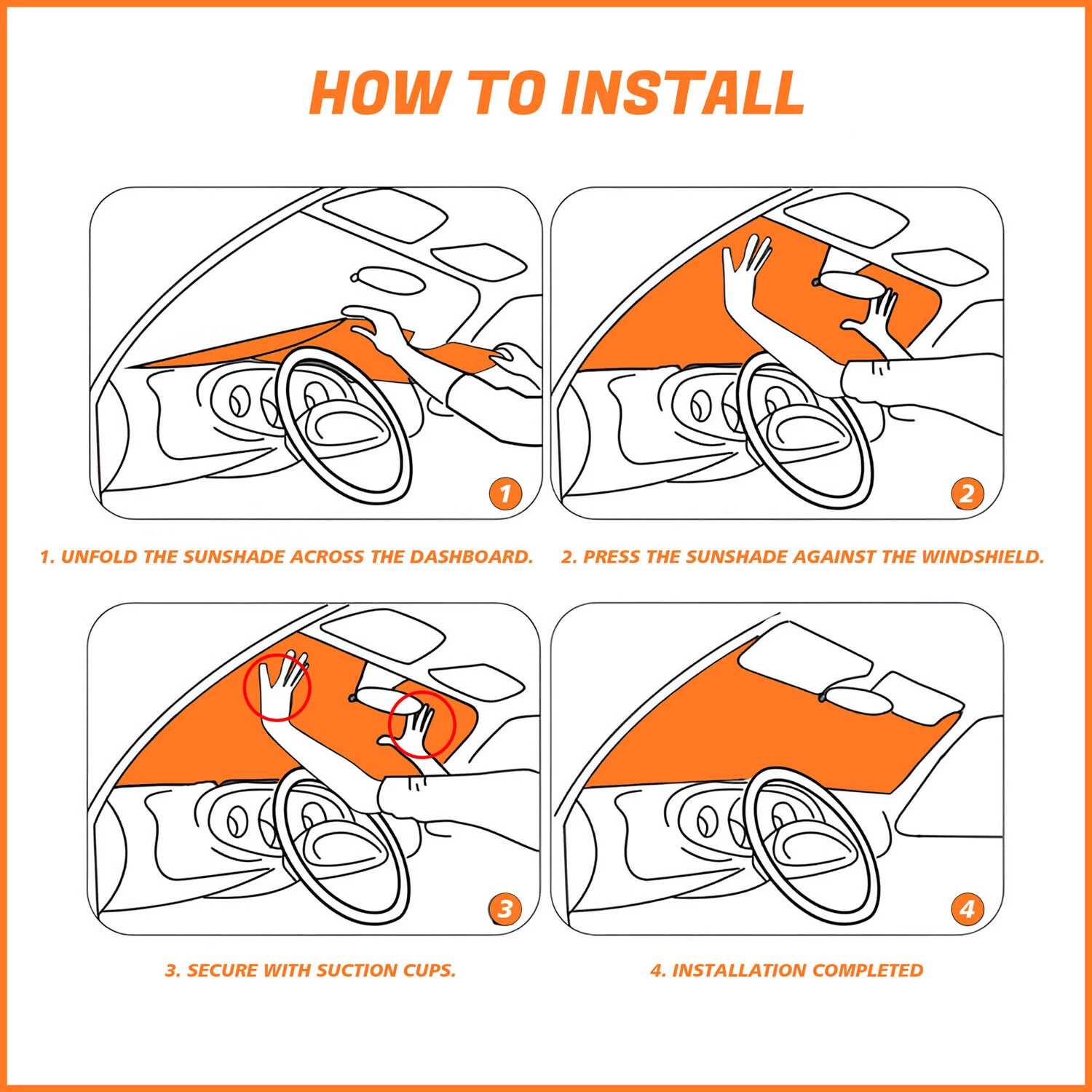 Harry Potter  Ron Flying Auto Sun Shade Car Sunshade Car Cooling Accessories