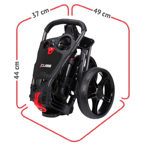 Cube Golf Trolley by SkyMax One Click 3 Wheel Folding Cart Lightweight! NEW! - Picture 8 of 28