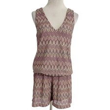 ALEXIS Size Medium Romper Shorts Sleeveless