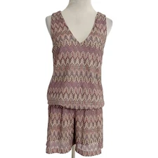 ALEXIS Size Medium Romper Shorts Sleeveless