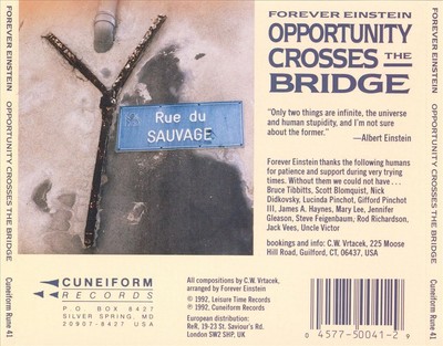 FOREVER EINSTEIN OPPORTUNITY CROSSES THE BRIDGE NEW CD
