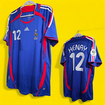  2006 フランス代表 HENRY 12番 XXL FRANCE HOME World Cup 2006 - Football Soccer - HENRY # 12 - 2XL