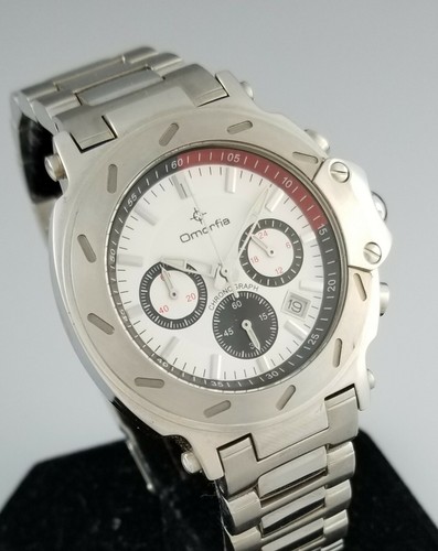 OMORFIA by ROVINA 3 REGISTER CHRONOGRAPH SPORT MENS WATCH - QUARTZ MIYOTA 0S20 - Picture 3 of 5