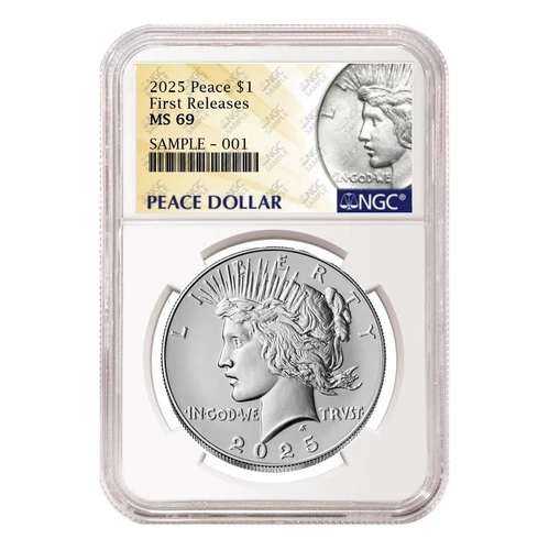 2025 uncirculated peace silver dollar ngc ms 69 first releases peace