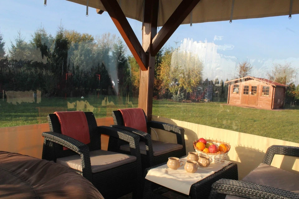 ​CUSTOM-MADE CLEAR PVC GAZEBO COVER | WATERPROOF TARPAULIN FOR PATIO & GARDEN​ - Image 3 of 4