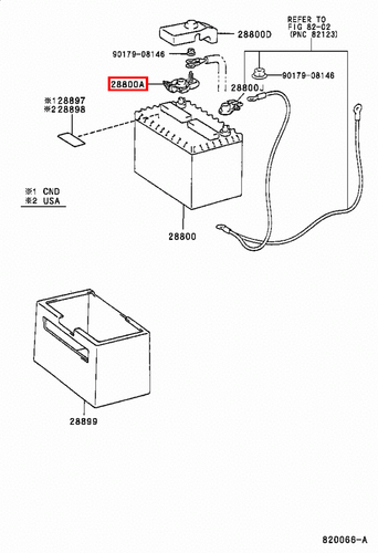 Genuine 4Runner RZN185 RZN180 KZN185 Positive Battery Terminal Clamp Clips - Picture 4 of 20
