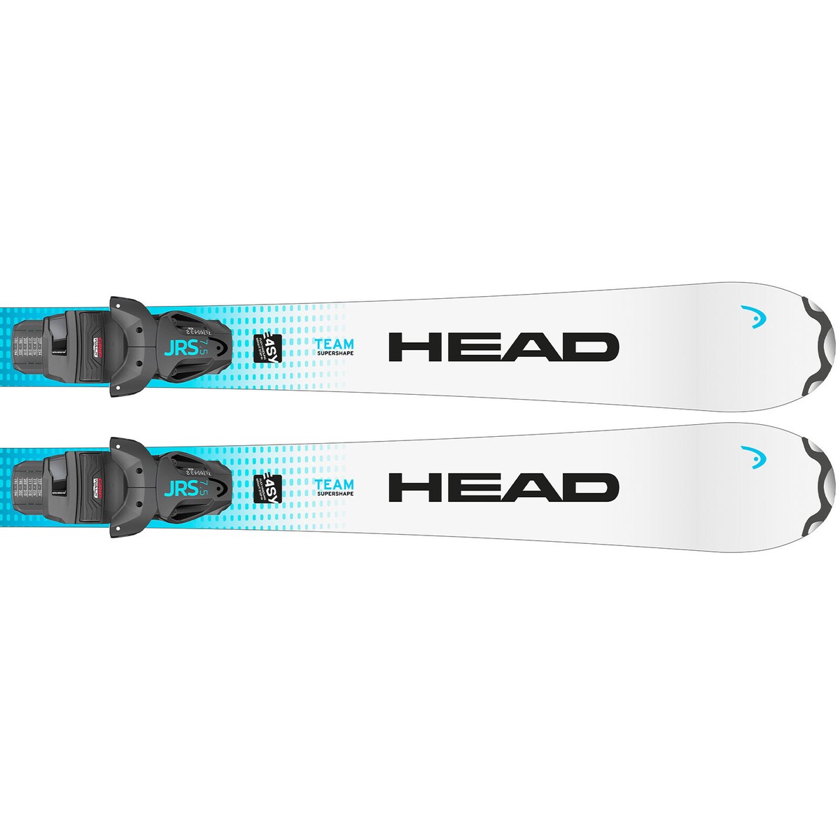 HEAD Junior Supershape Team Easy JRS White/Blue Skis, JRS 7.5 GW