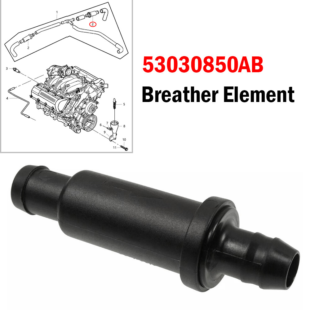 53030850AB 1X Engine Crankcase Vent Valve 4.7L For 2002-2004 Jeep