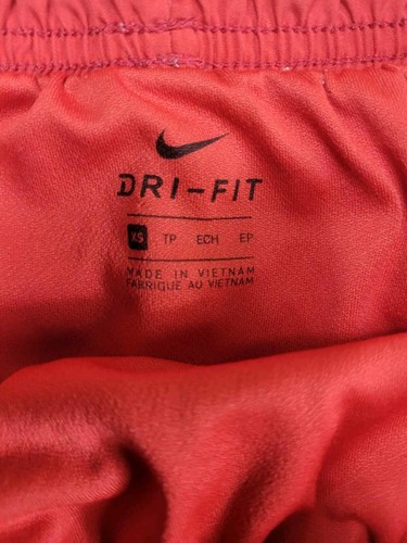 Pantalones Cortos Nike Para Mujer Talla XS Rojo Blanco Forrados Correr Gimnasio Dri Fit - Imagen 2 de 10
