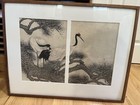 KEINEN "OLD PINE TREE AND CRANES" ORIGINAL WOODBLOCK PRINT — photo 1