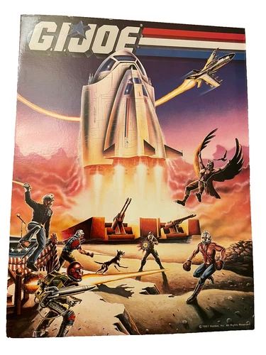 RARE!! Vintage 1987 GI JOE Figures & Vehicles Folder By HASBRO