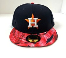 Houston Astros MLB NE "Marbled Mix-Up" Fitted Hat-Navy Blue