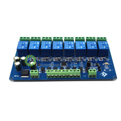 DC 12V 8 Channels RS485 / TTL Relay Module Modbus Rtu 485 Control Switch