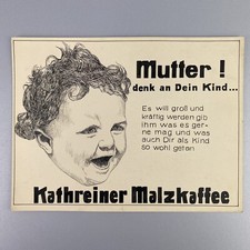 Plakat-Entwurf für "Kathreiner Malzkaffee", gemalt, Werbung Schild München
