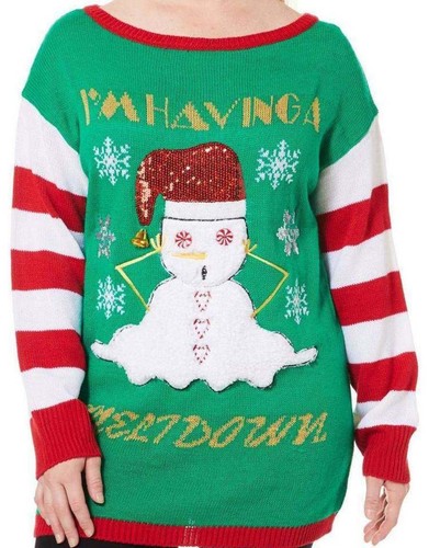 Ugly Christmas Sweater Snowman Im 