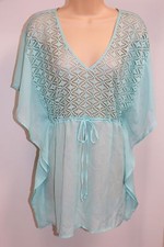 NWT Miken Swim Swimsuit Cover Up Dress Tunic Size M Mint