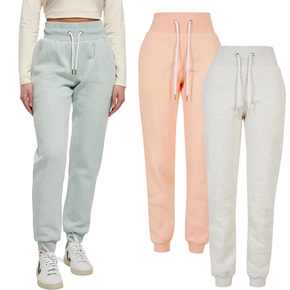 Urban Classics Ladies High Waist Color Melange Sweat Pants Jogginghose Freizeit  - Bild 1 von 1