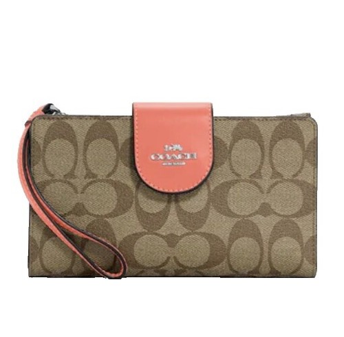 NWT Coach X Peanuts 3-In-1 Wallet Signature Canvas Snoopy