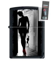 Zippo Red Shoe Girl Number Eight Lighter + FLINT PACK
