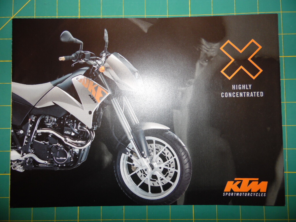 KTM Duke II 640 2000 sales brochure UK