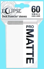 60 ULTRA PRO ECLIPSE Small ARCTIC WHITE PRO-MATTE DECK PROTECTOR Card Sleeves