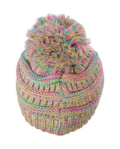 Brand NEW! Kids CC Beanie Cute Warm and Comfy Pom Pom Knit Ski Kids Beanie Hat - Picture 66 of 71