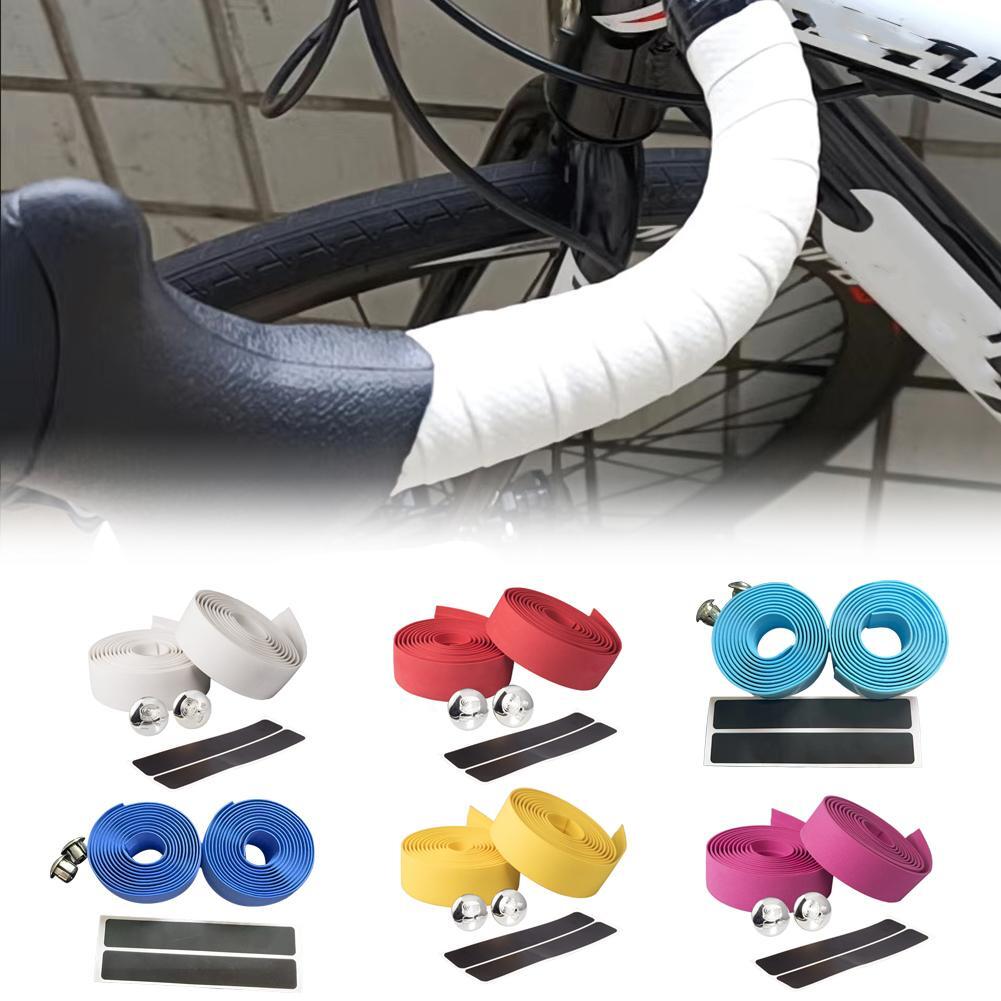 Handle Bar Tape Road Bike Drop Bar Tapes For Fixie Bar Camouflage Plug with M0E2
