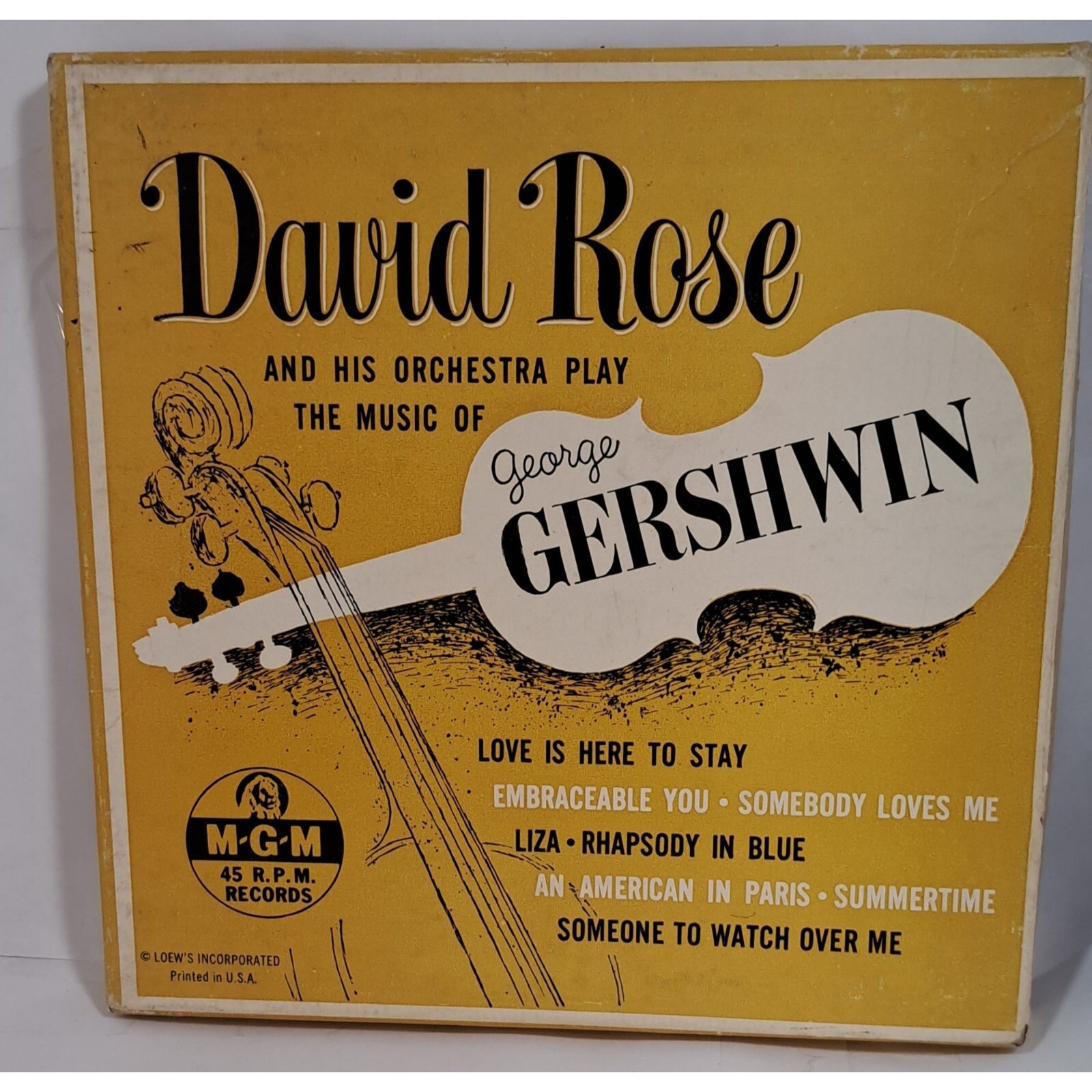 David Rose And His Orchestra Play The Music Of Gershwin