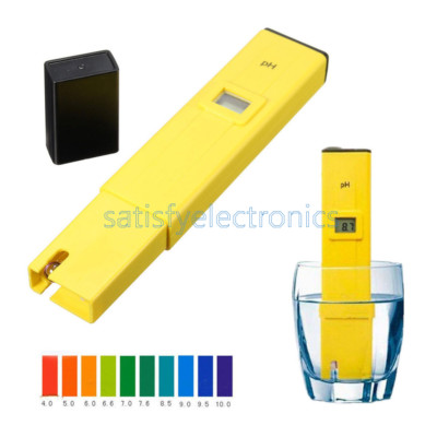 Digital Pocket PH Meter Wassertester Stift LCD Monitor Pool Aquarium Labor