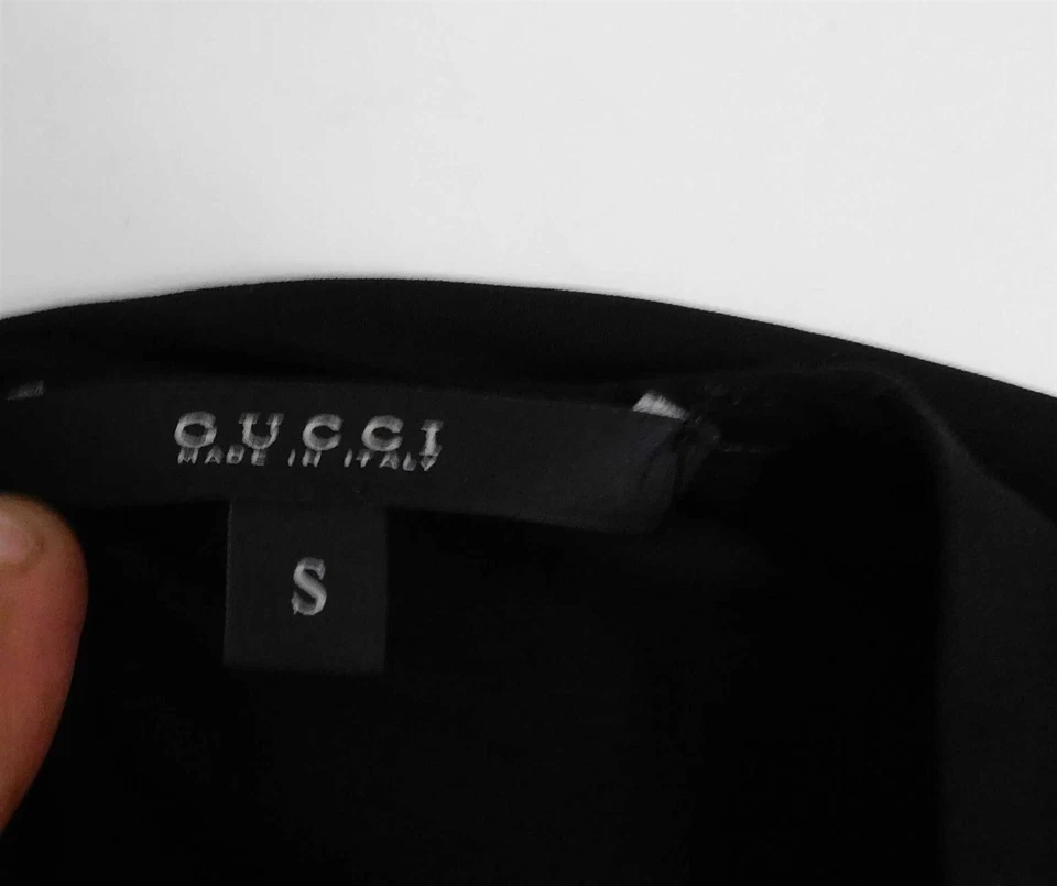 Gucci Little Black Dress Sleeveless with Pleated Bottom Italy sz S - Image 4 of 4