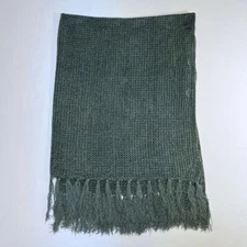 Mohawk Home Vintage Blanket Rayon Square Design Throw With Fringe Ends RN#99717