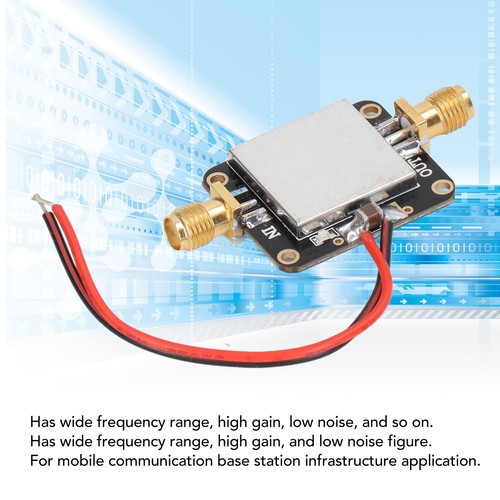 Moduł wzmacniacza RF 0,01-3000 MHz Szerokość pasma 22dB Płyta wzmocnienia DC 12V do radia - Zdjęcie 3 z 22