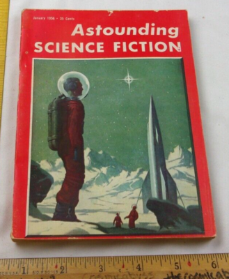 #ad Frank Herbert Under Pressure Astounding Science Fiction pulp magazine 1956 $19.95